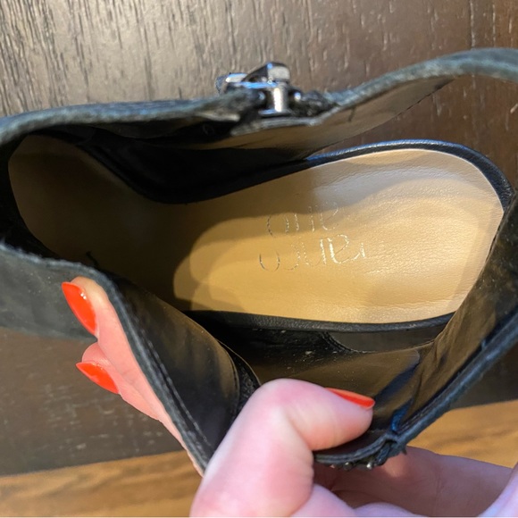 Franco Sarto Open-Toed Heeled Booties - Picture 3 of 5